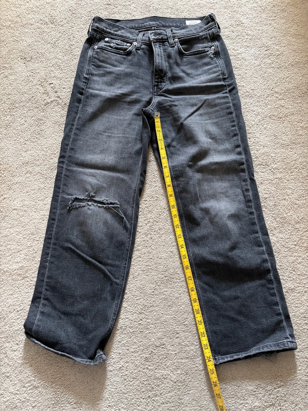 AYR The Easy Easy Black Distressed Ankle (27)